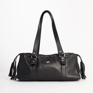 Bolsa style com franja - PRETA
