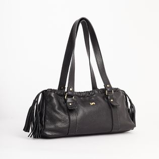 Bolsa style com franja - PRETA