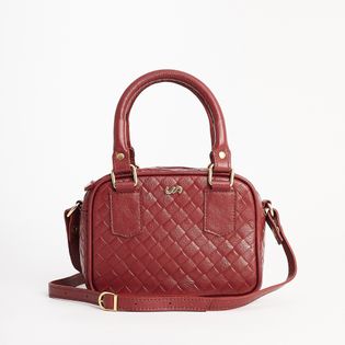 Bolsa de mão em couro - AMEIXA