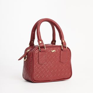 Bolsa de mão em couro - AMEIXA