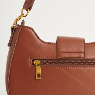 Bolsa meia lua com detalhe dourado - EXPRESSO
