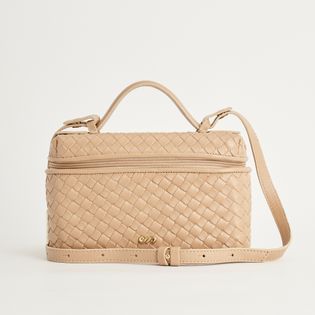 Bolsa quadrada tressê em couro - FENDI