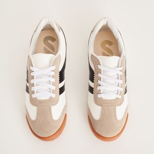 Tenis Sint Camurça - BRANCO/GELO/PRETO
