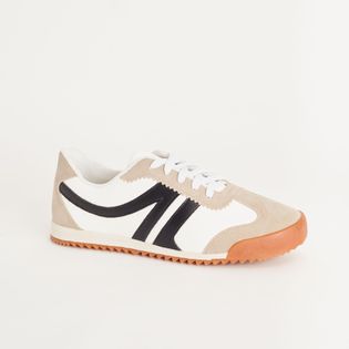 Tenis Sint Camurça - BRANCO/GELO/PRETO