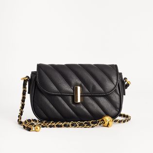 Bolsa pequena com detalhe na alça - PRETA