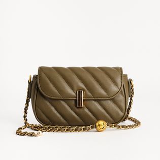 Bolsa pequena com detalhe na alça - VERDE MILITAR