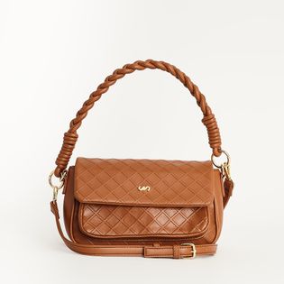 Bolsa texturizada com alça trançada - SELA