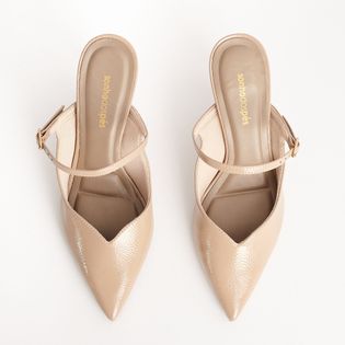 Scarpin elegance salto fino - CINZA DESERTO