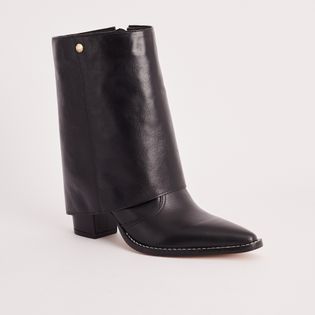 Bota couro 2x1 Miragem - PRETA