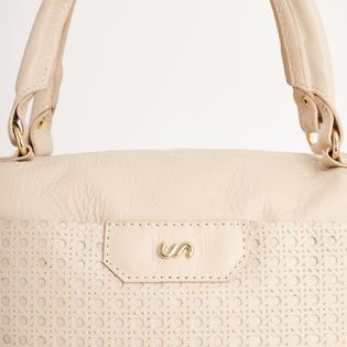 Bolsa baguette trançada - MILK
