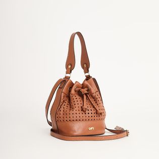 Bolsa tote couro - CAMEL