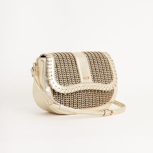 Bolsa Pequena Tresse - CHAMPAGNE