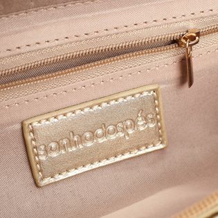 Bolsa Pequena Tresse - CHAMPAGNE