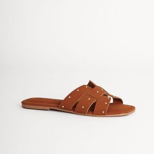 Rasteira em nobuck - CAMEL