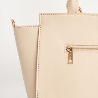 Bolsa Grande Detalhe Trança - MILK