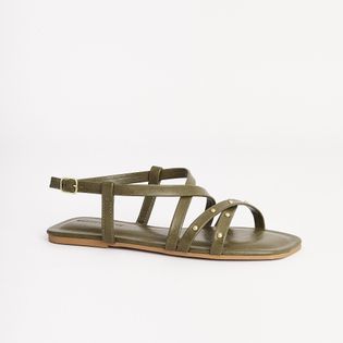 Rasteira Basics Tachinhas - VERDE MILITAR