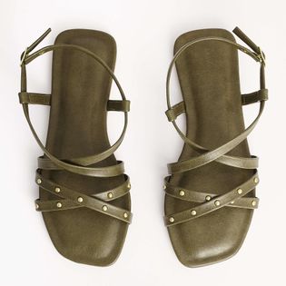 Rasteira Basics Tachinhas - VERDE MILITAR
