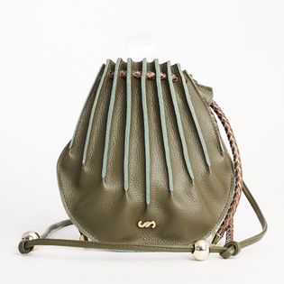Bolsa Couro Style - VERDE MILITAR/BRONZE