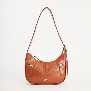 Bolsa de ombro em couro - CAMEL