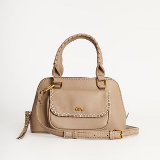 Bolsa Detalhe Pesponto - CINZA DESERTO