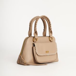 Bolsa Detalhe Pesponto - CINZA DESERTO