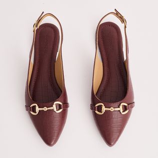 Sapatilha Croco Fivela - AMEIXA