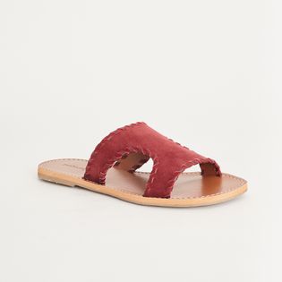 Rasteira Chinelo Camurça - AMEIXA