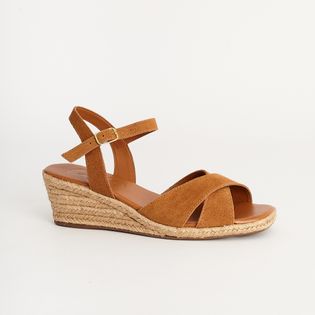 Anabela Couro Camurça - CAMEL