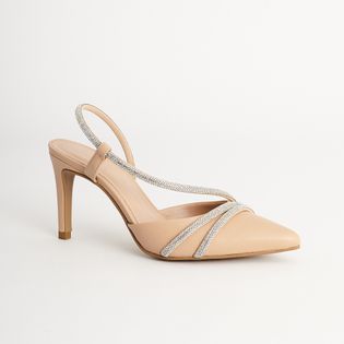 Scarpin  Strass - ROSADO/CRISTAL