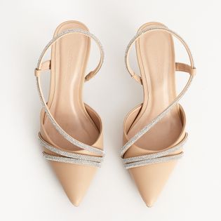 Scarpin  Strass - ROSADO/CRISTAL