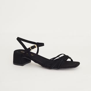 Sandália Baixa Tirinhas - PRETA