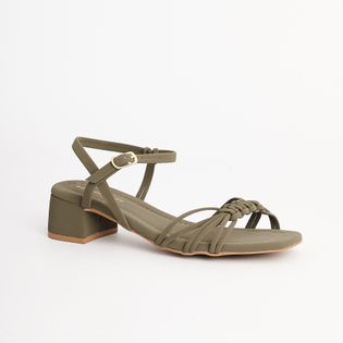 Sandália Baixa Tirinhas - VERDE MILITAR