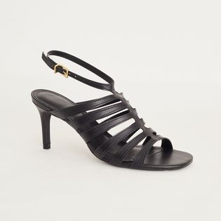 Sandalia Alta Tiras - PRETA