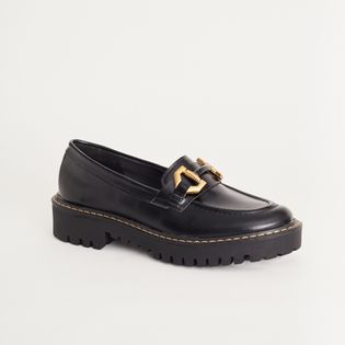 Mocassim napa Fivela - PRETA