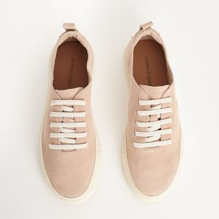 Tênis básico em camurça - FENDI/COTTON