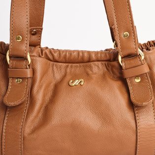 Bolsa style com franja - CAMEL