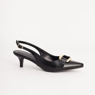 Scarpin Fivela - PRETA