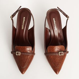 Scarpin Fivela - CAMEL