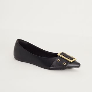 Sapatilha Fivela - PRETA