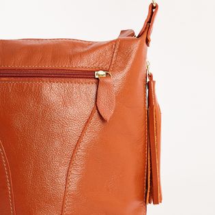 Bolsa Grande Couro Barbicacho - CORAL