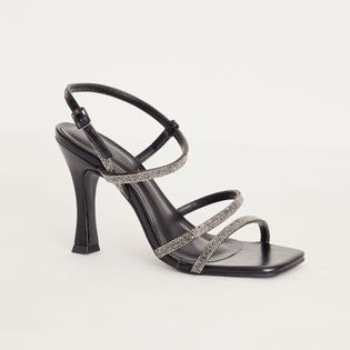 Sandalia Alta Tiras Classic - PRETO/ONIX