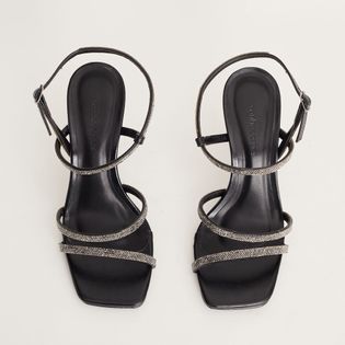 Sandalia Alta Tiras Classic - PRETO/ONIX
