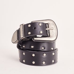 Cinto Couro Tachas - PRETA