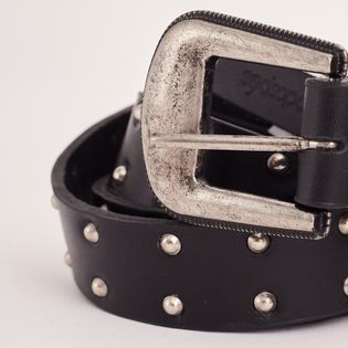 Cinto Couro Tachas - PRETA