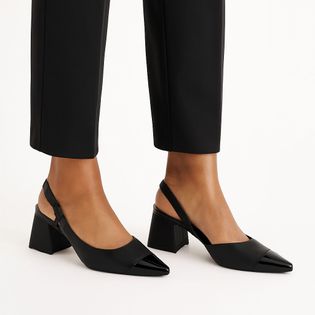 Scarpin bico fino lady - PRETA