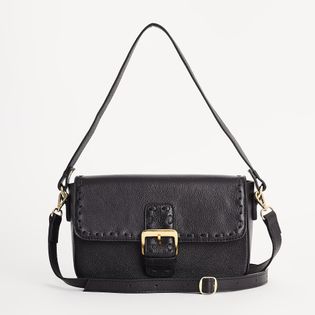 Bolsa Couro Fivela - PRETA