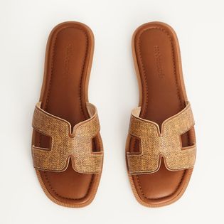 Rasteira Julia - MARROM