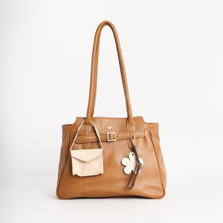 Bolsa com chaveiro - CAMEL
