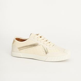 Tênis Napa Textura - COTTON/DOURADO