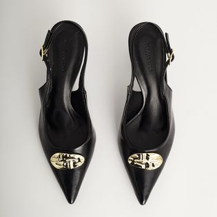 Scarpin Enfeite Orgânico - PRETA